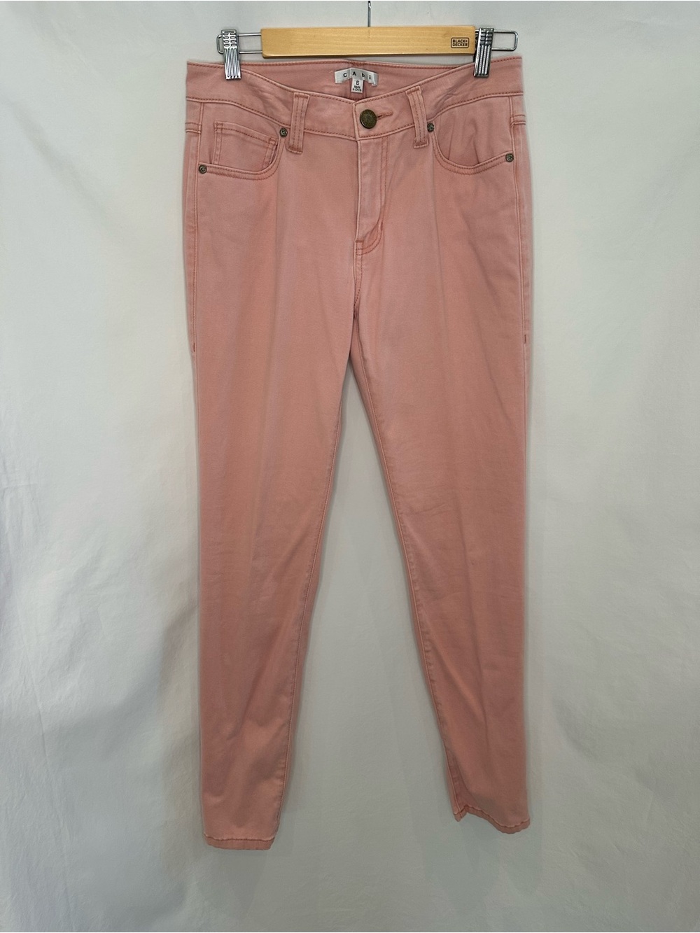 CAbi Blush Pink High-Rise Skinny Jeans